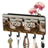 Personalized Key Holder for Wall, Custom Key Hooks with Photo, Key Organizer Rack, Key Hanger for Entryway, Hallway, Kitchen 1