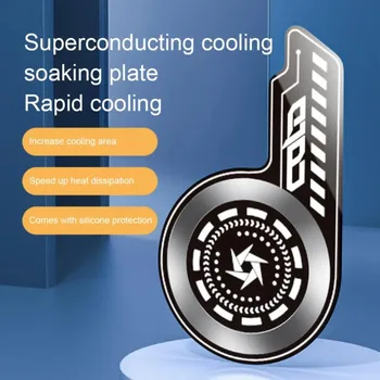 Piastra di raffreddamento magnetica per cellulare, adesivo radiante per ventole di raffreddamento da gioco, dissipatore di calore per iPhone/Samsung/Xiaomi