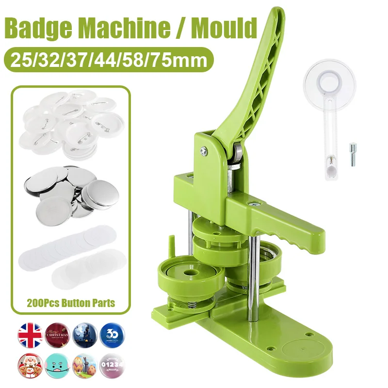 Lot De 100 Boutons Magnétiques DIY 32 Mm - Pour Créer Badges, Aimants De Frigo Et Broches Personnalisées