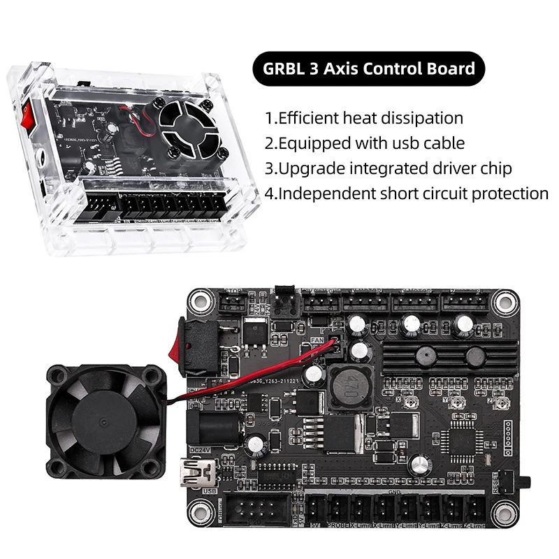 GRBL 1.1 V3.5 USB Port 3 Axis Engraving Machine Control Board Offline Control Laser Engrave Machine 3018 pro/ 3018 pro.