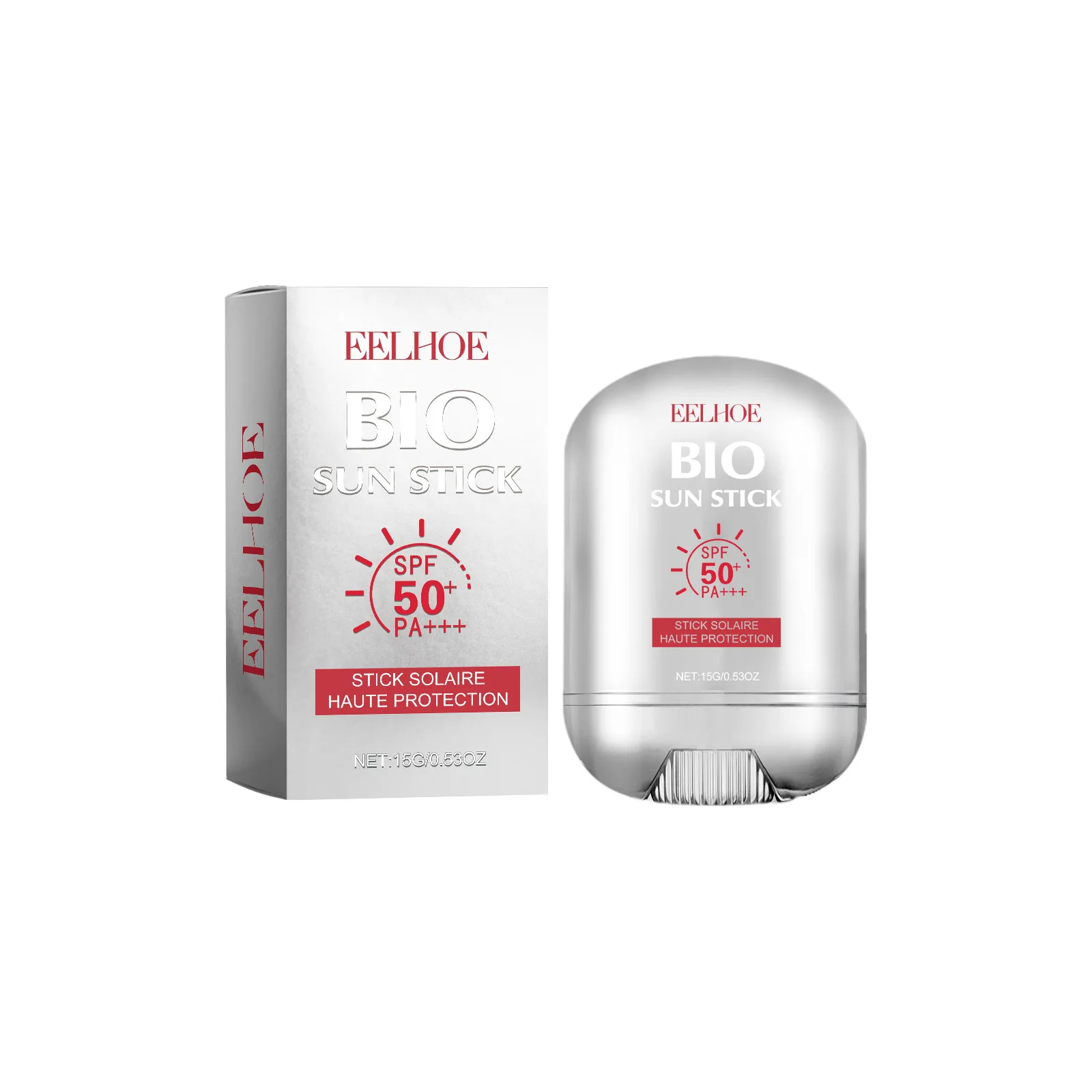 Facial Sunscreen Stick Spf 50+ Refreshing Oil Control Sun Block Skin Whitening Protective Cream 15g
