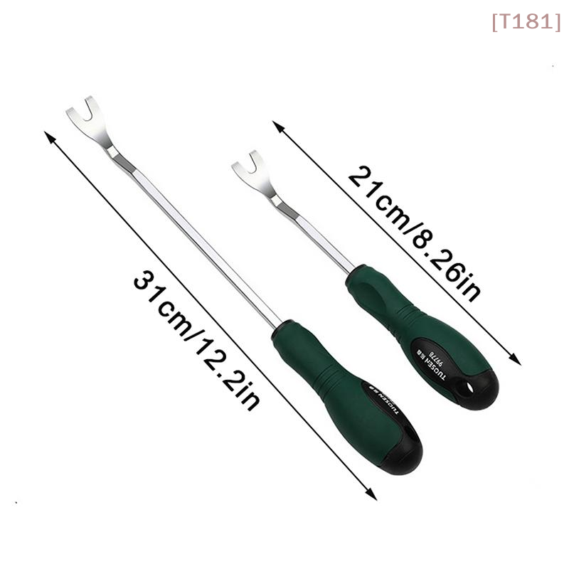 [E] Auto Door Panel Clip Remover Tool Durable Steel Pry Bar Kit For Interior Trim Removal Car Repair Accessories
