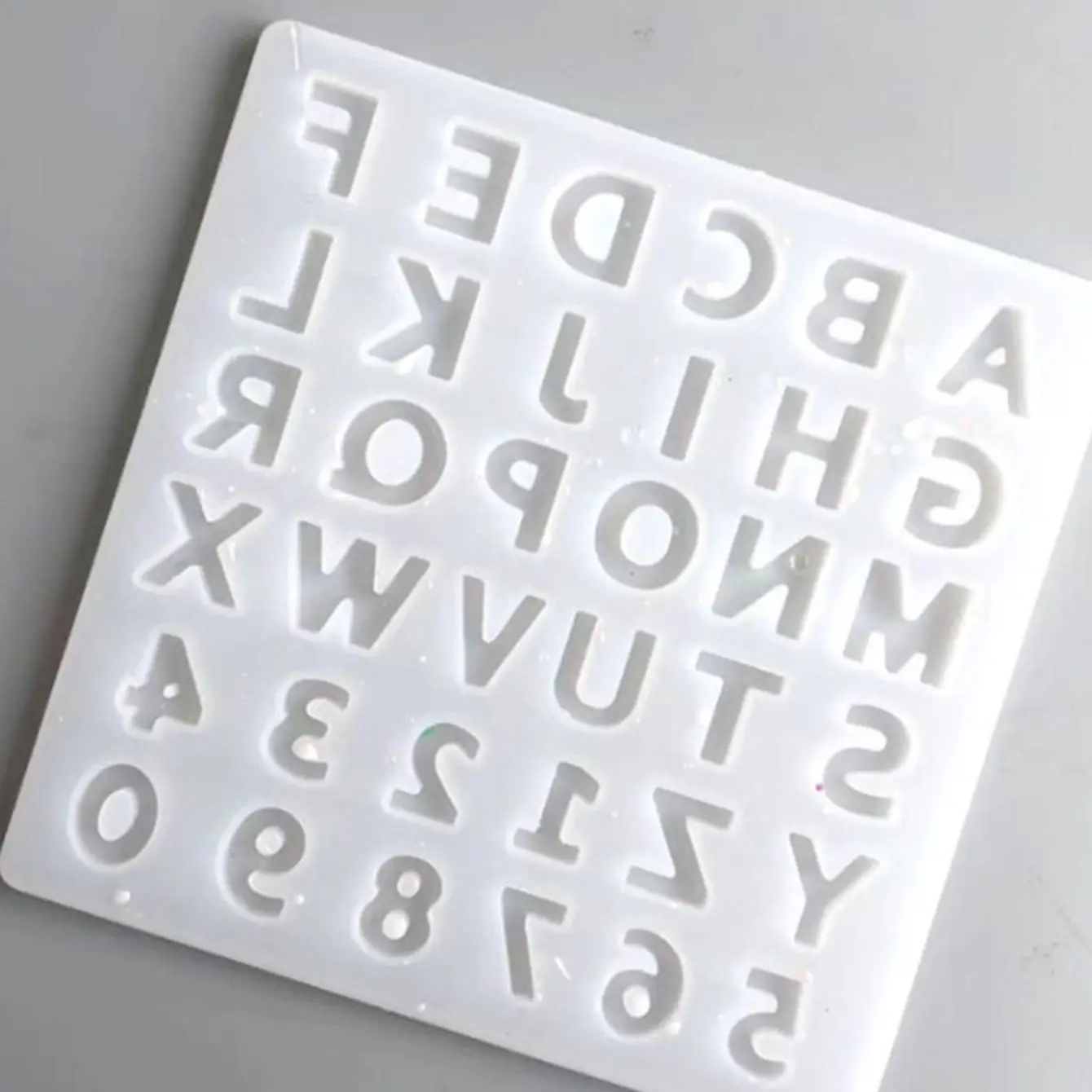 Alphabet Letter Number Decoration Craft Silicone Mold for Earring Pendant Creative Keychain Mold Crystal Epoxy Resin Mold