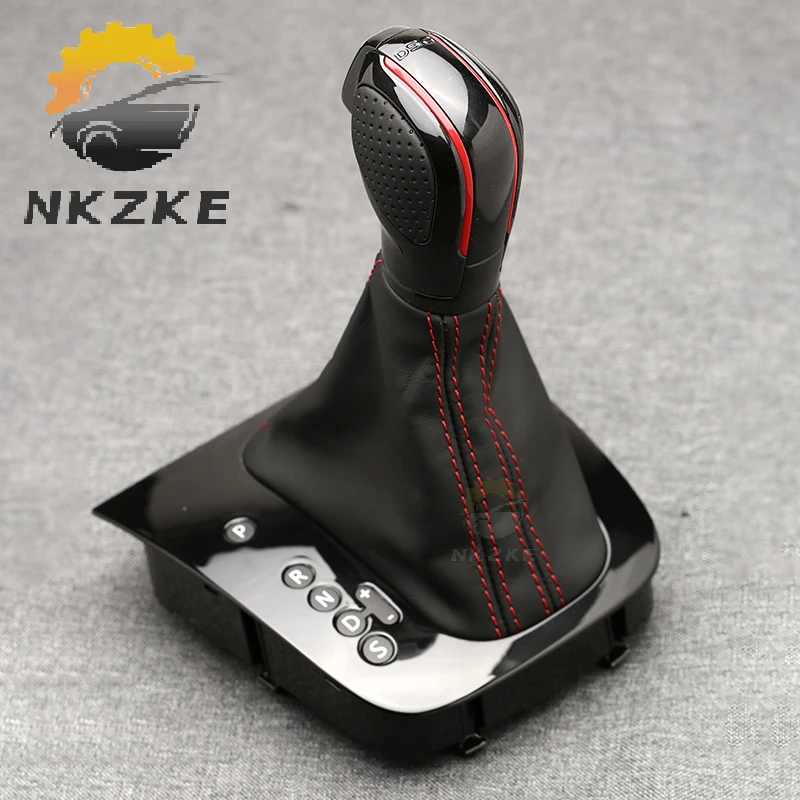 

Leather Car Auto Gear Shift Knob Shift Lever Stick Head For VW Golf 6 GTI Jetta MK6 EOS MK5 Automatic Gear Head