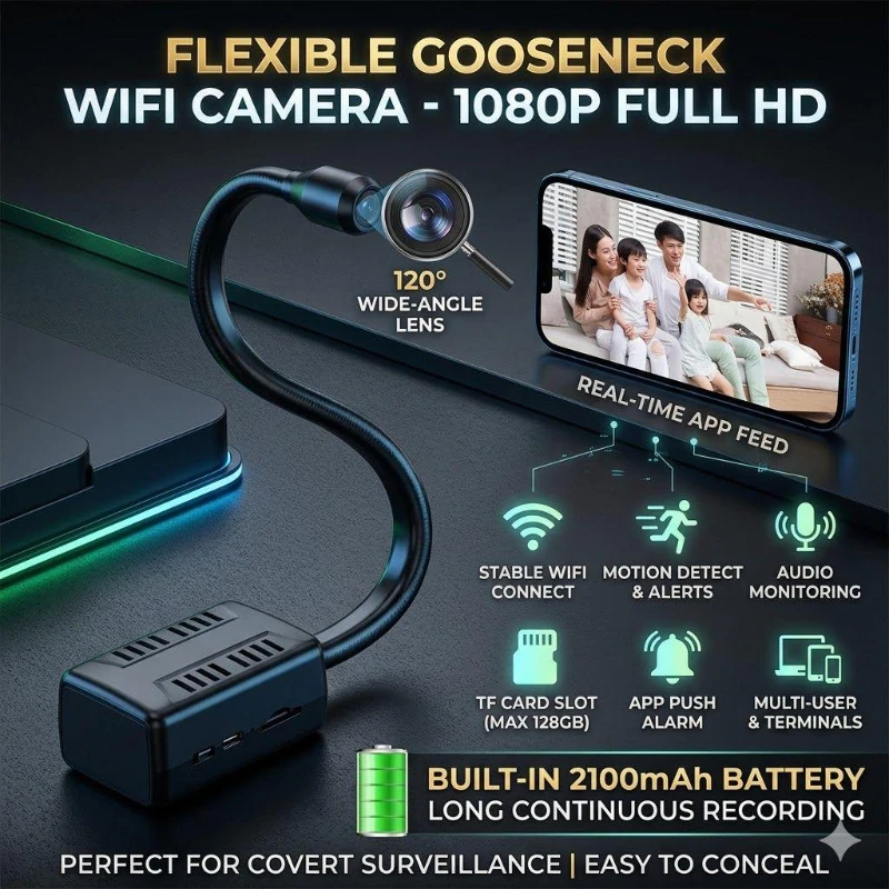 1080P HD Mini WiFi P2P Camera Motion Detection Loop Recording Remote View Indoor Outdoor Home Security Surveillance Camcorde 1