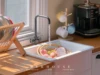 1/6 bjd ob11 miniature dollhouse furniture Mini model Kitchen DIY sink/basin/faucet 3