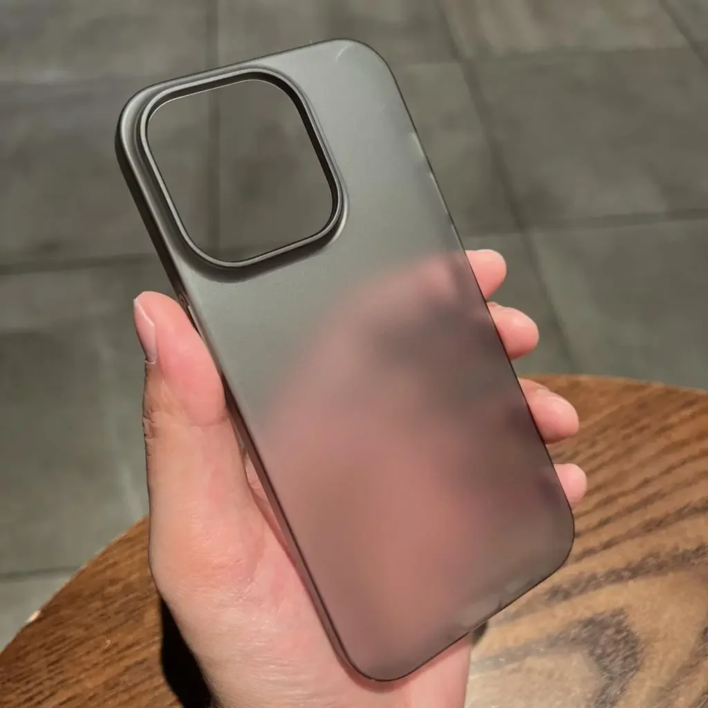 thumbnail image 1 of Ultra Thin Matte Hard PC Translucent Clear Phone Case For iPhone 15 14 Plus 13 12 Pro Max Shockproof Slim Silky Skin Back Cover, 1 of 4