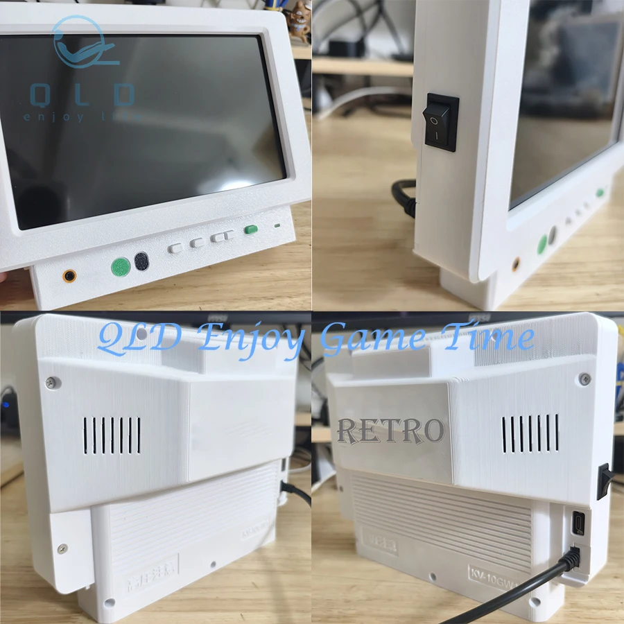 10.1인치 LCD 화면, PS1-PS3 또는 일반 HDMI 장치용 레트로 TV 스타일 미니 게임 모니터, KV-16GW1 복사품