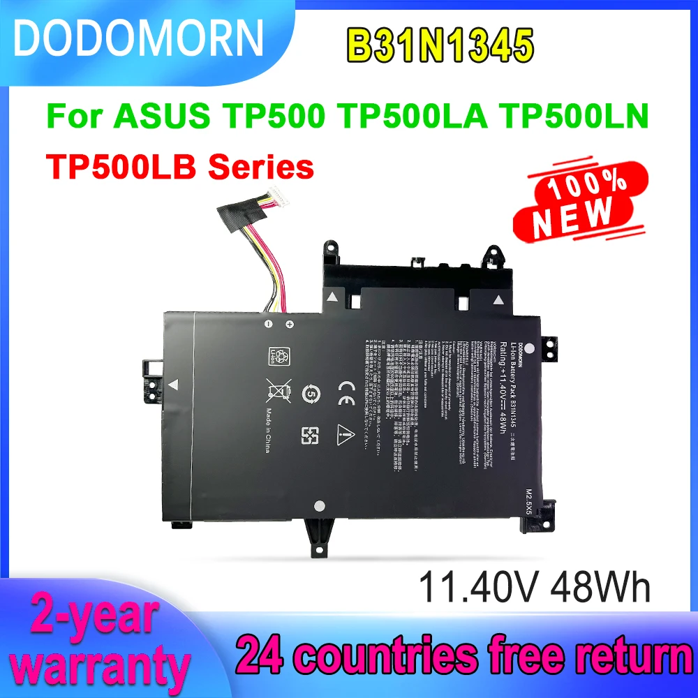 

DODOMORN B31N1345 Laptop Battery For ASUS TP500 TP500L TP500LA TP500LB TP500LN Series 11.4V 48Wh Rechargeable High Quality