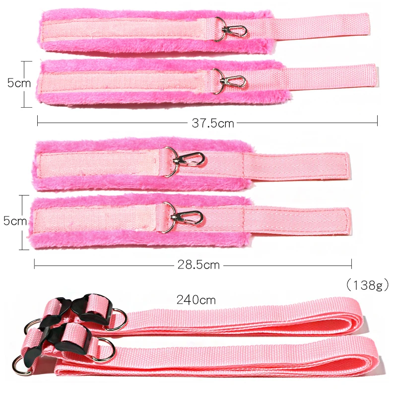 Sex Toys Bed Sex Bondage Kit Restraints Under Mattress BDSM Set Handcuff Ankle Cuffs Adult Game Toy Couples