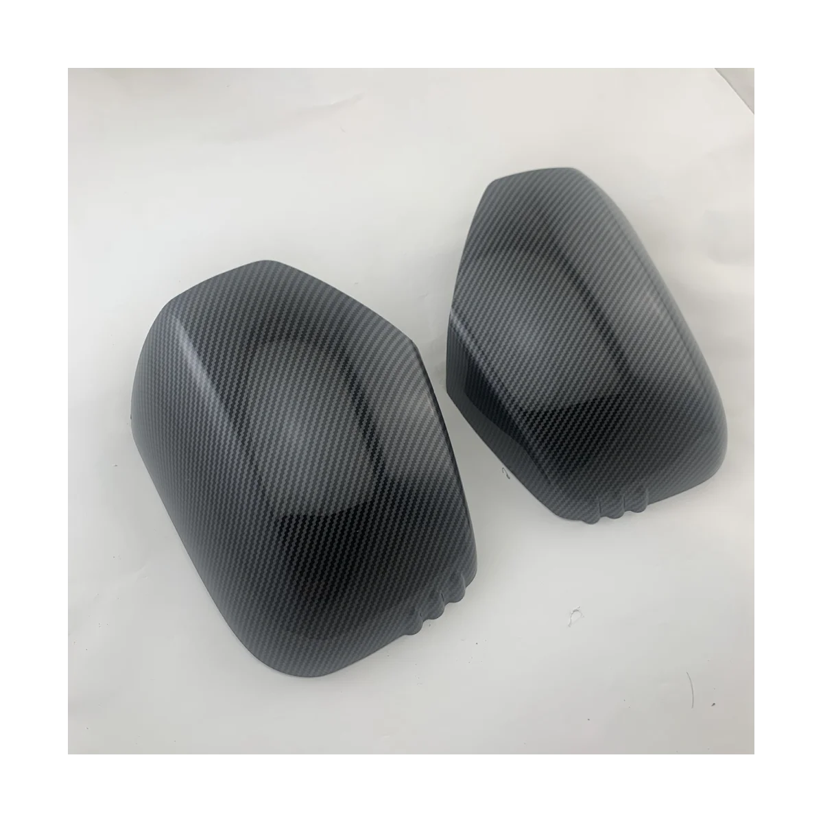 Car Carbon Fiber Rearview Side Glass Mirror Cover Trim Frame Side Mirror Caps for Mitsubishi L200 Triton 2006-2014
