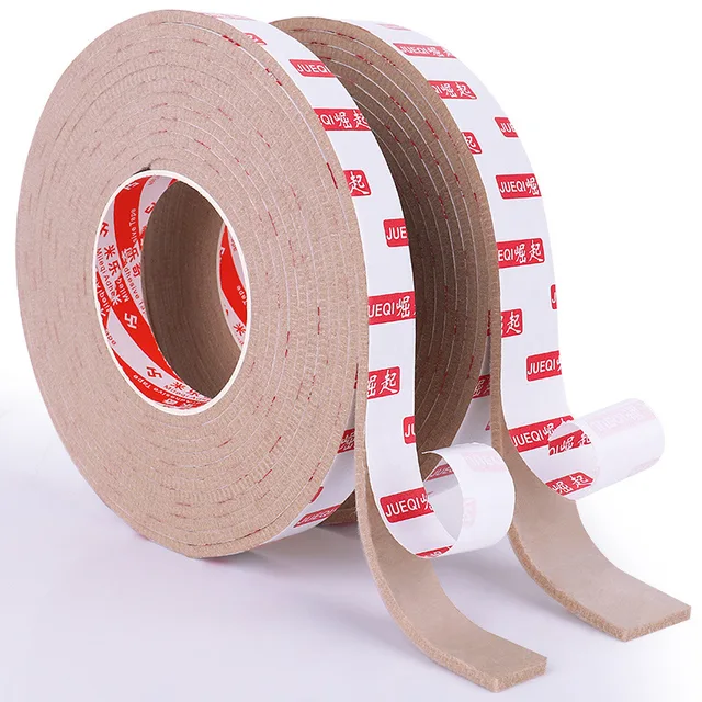 1/5Roll 2M Self-Adhesive Felt Chair Leg Pads Tape Anti-slip
