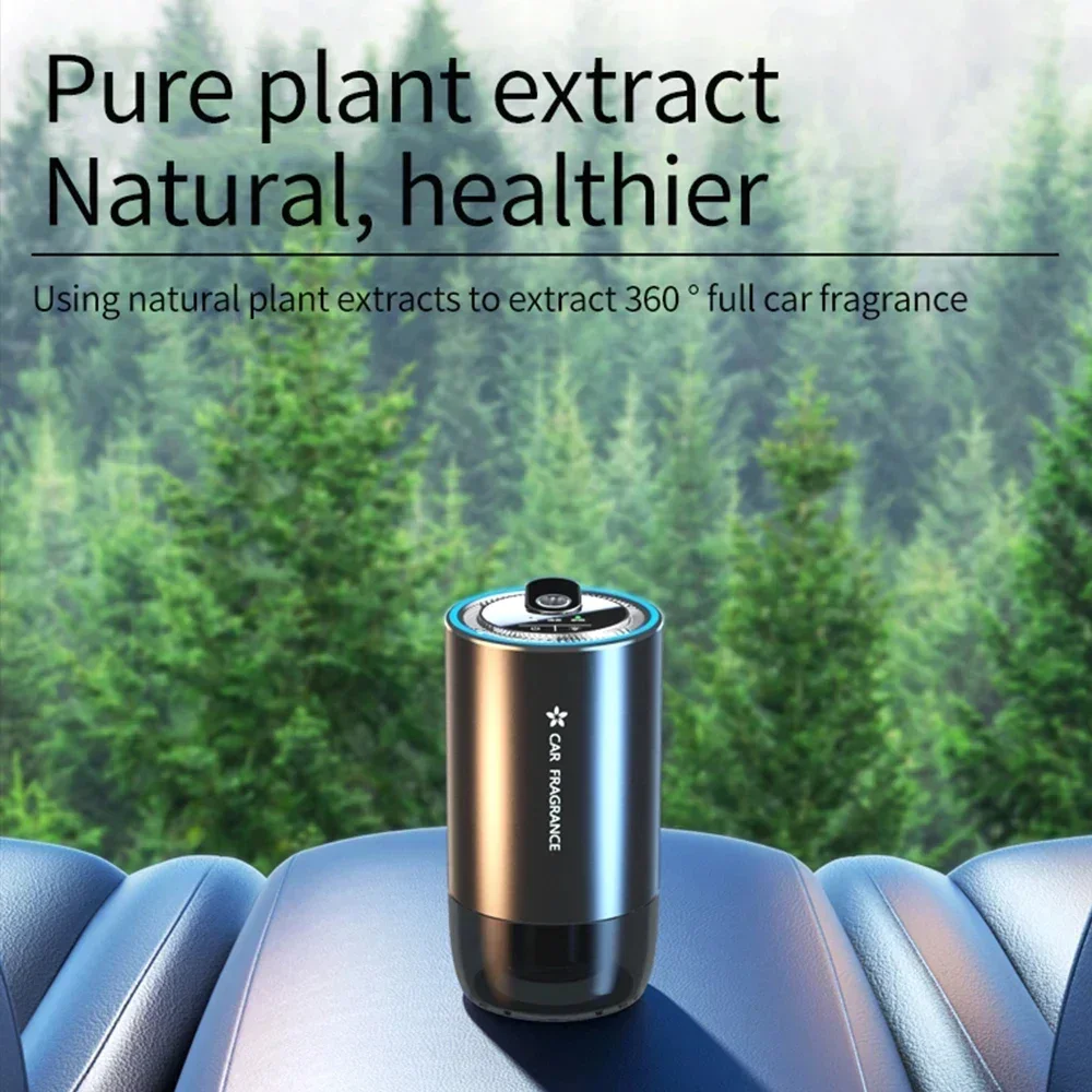Smart Car Humidifier Essential Oil Diffuse Air Freshener Mini Diffuser Scent Fragrance Aromatherapy with LED Colorful Light