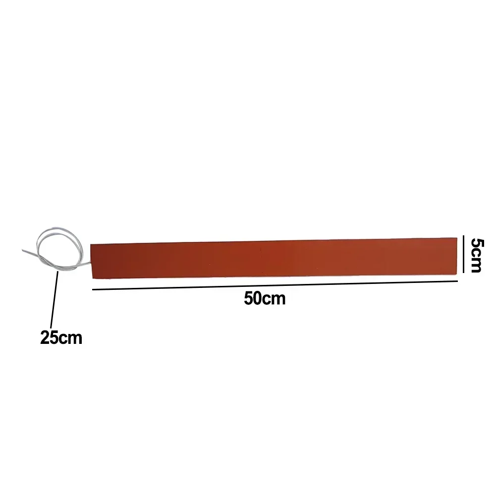 5*50cm 240V 400W Silicone Heater Safe Pad For Printer Heated Bed Heating Mat Fuel Tank Water Tank Battery Antifreeze Insulation