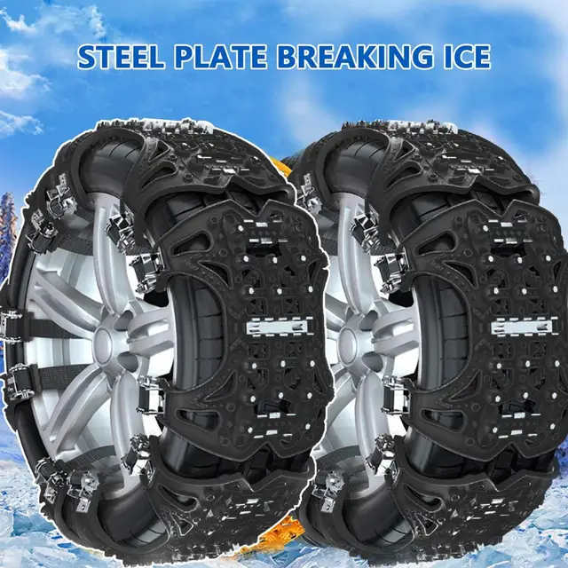 Auto Reifen Kette Tragen-Beständig Winter Schnee Reifen Ketten Einfach Zu  Bedienen Winter Reifen Sicherheit Ketten Für Auto Off-Road Fahrzeug SUV -  AliExpress