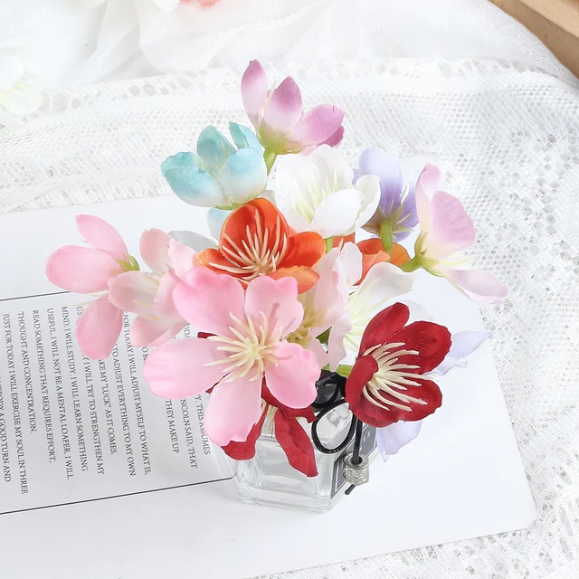 Ghirlanda Fiori Margherita Artificiale - 2.1 Metri, Rosa Rossa, Per Decorazioni Casa E Eventi - Foto 2