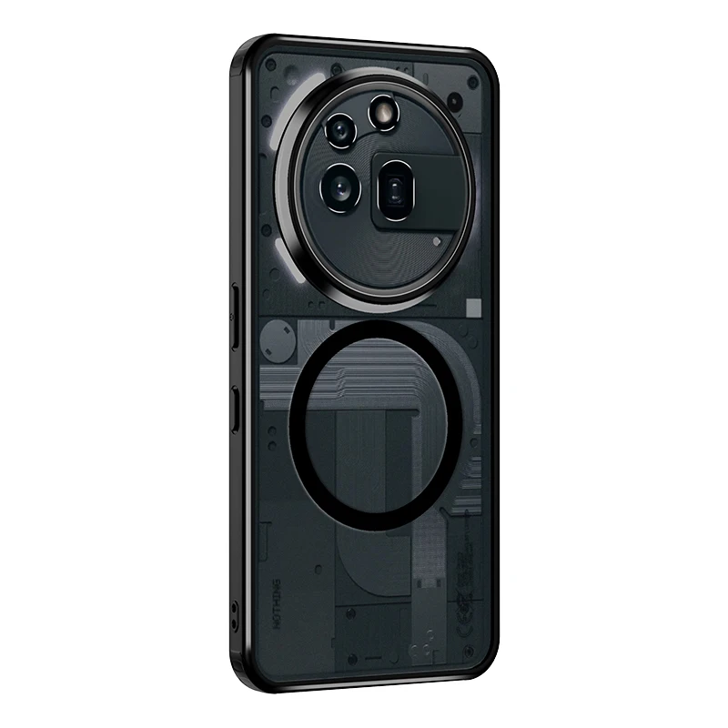 Enhanced Shockproof Transparent Magsafe Phone Case, Hard Armored Antiknock Bumper Cover
