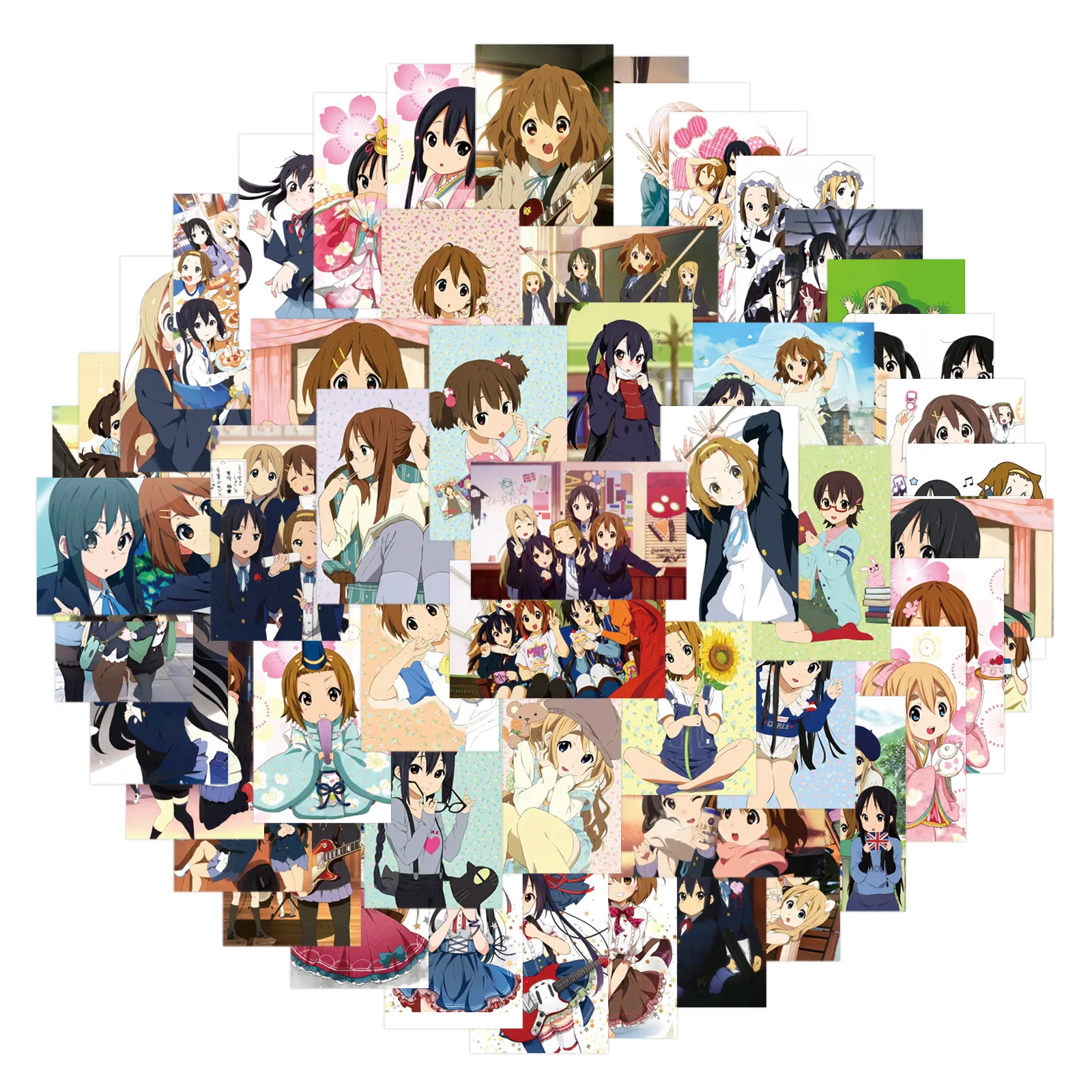 10/40/80PCS Cartoon Anime K-ON! Lustige kreative Graffiti-Aufkleber, dekorativer Wasserbecher, Koffer, Gitarre, wasserfester Aufkleber, Kinderspielzeug