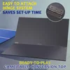 Ping Pong Table Top, 84" Mid-Size Foldable Ping Pong Table Topper for Pool Table, Indoor Outdoor Table Tennis Conversion Top w 5