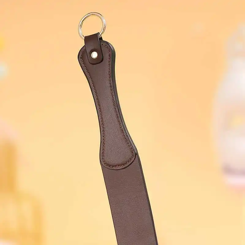 PU Leather Paddle,Handmade  Riding Crop PU Leather Horsewhip， 4