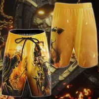 Game Mortal Kombat Graphic Board Shorts Men Summer 3D Printed Hawaiian Beach Shorts Hawaii Surf Short Swim Pants 1