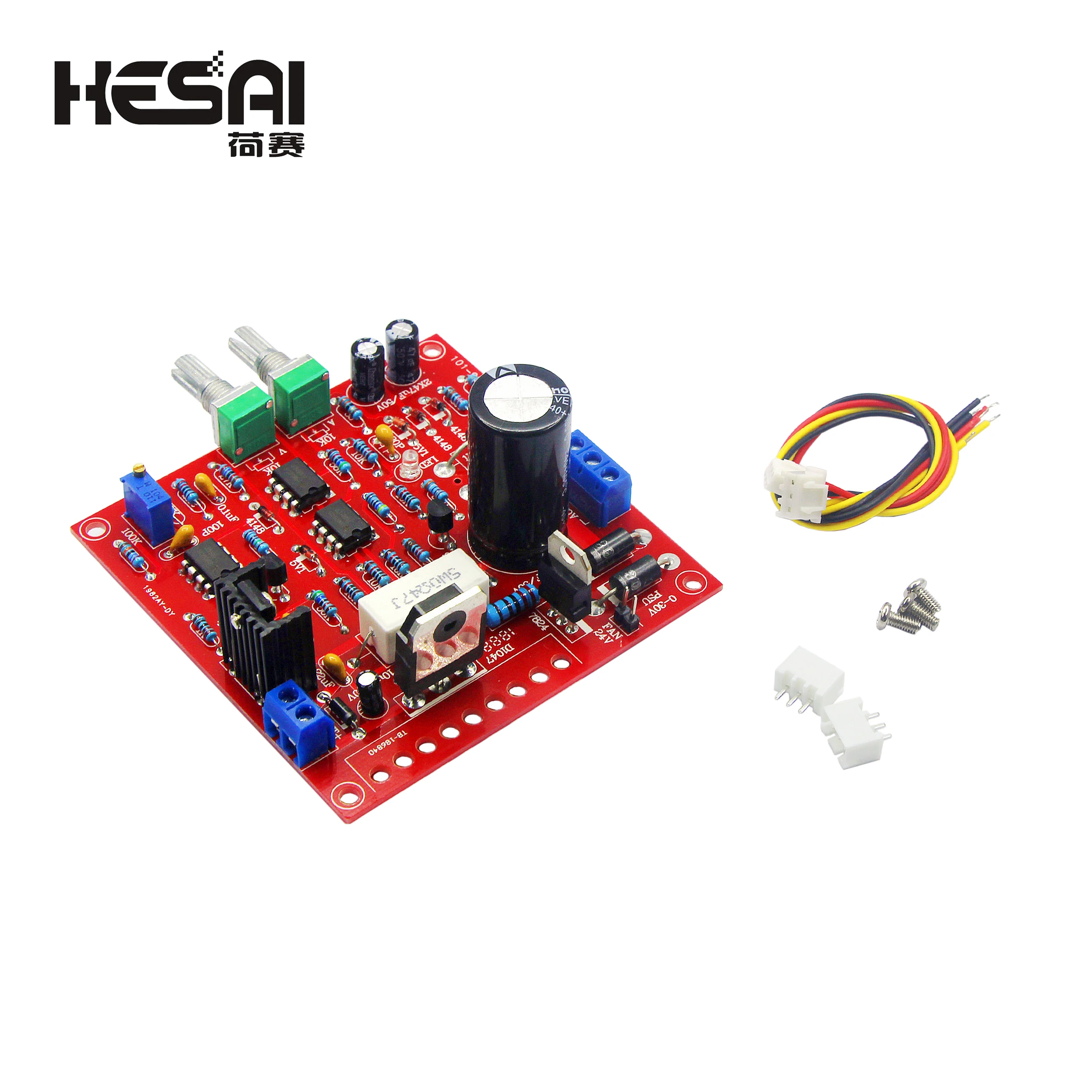 DIY 키트 0-30V 2mA-3A DC 조정형 전원 공급 장치 연속 조정 가능 전류 제한 보호