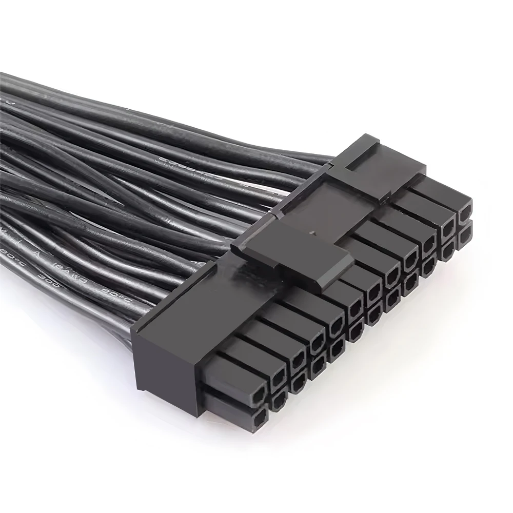 ATX 24 Pin Male 1 to 3 Ports Female Power Supply PSU Splitter adaptor Cable