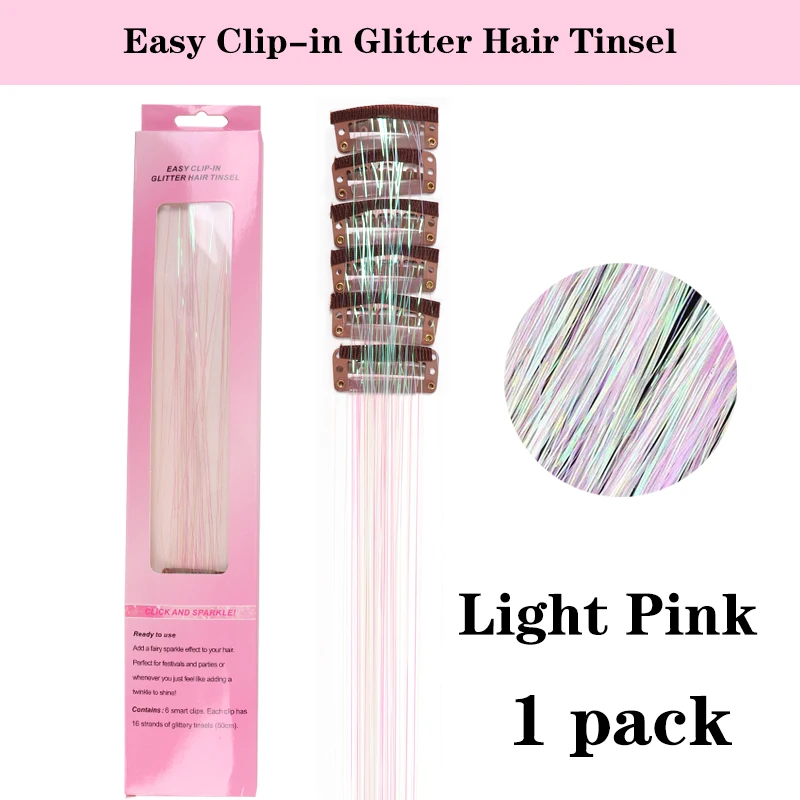 Gold Hair Tinsel Kit with Tools 1200 Strands, Hair Tinsel Heat Resistant  Fairy Hair Tinsel Kit, Sparkling Glitter Tinsel Hair Extensions Hair  Tensile