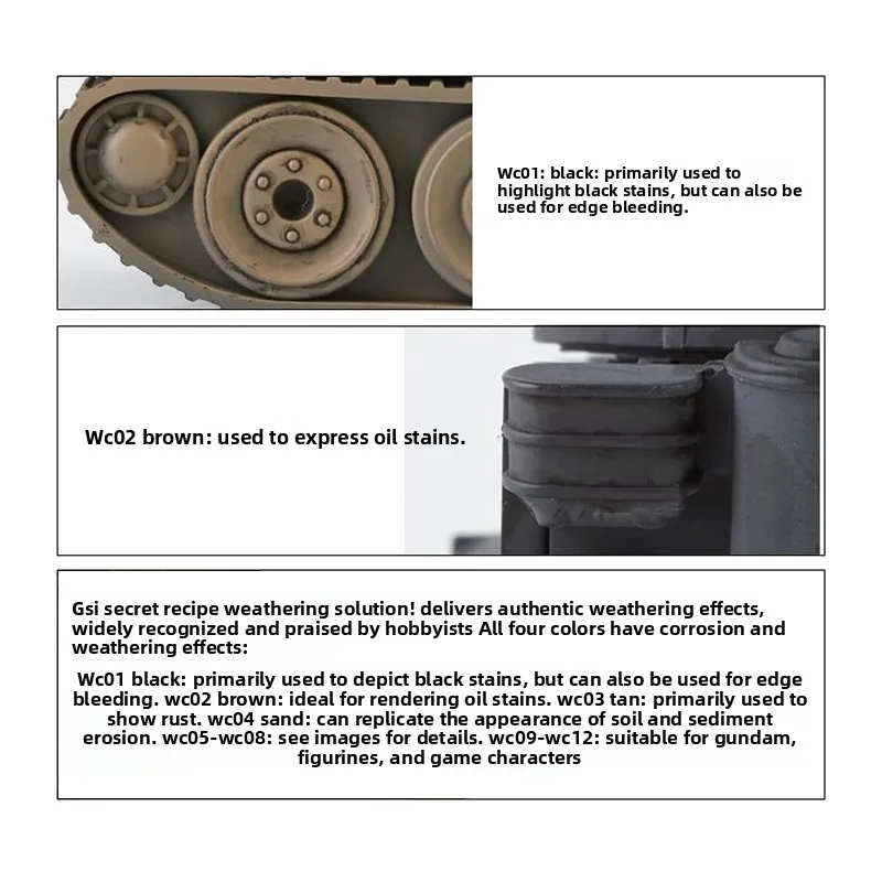 미스터하비 WC01-18 패널 라인 워싱 웨더링 플루이드 친환경 건담 밀리터리 모델 라인 펜