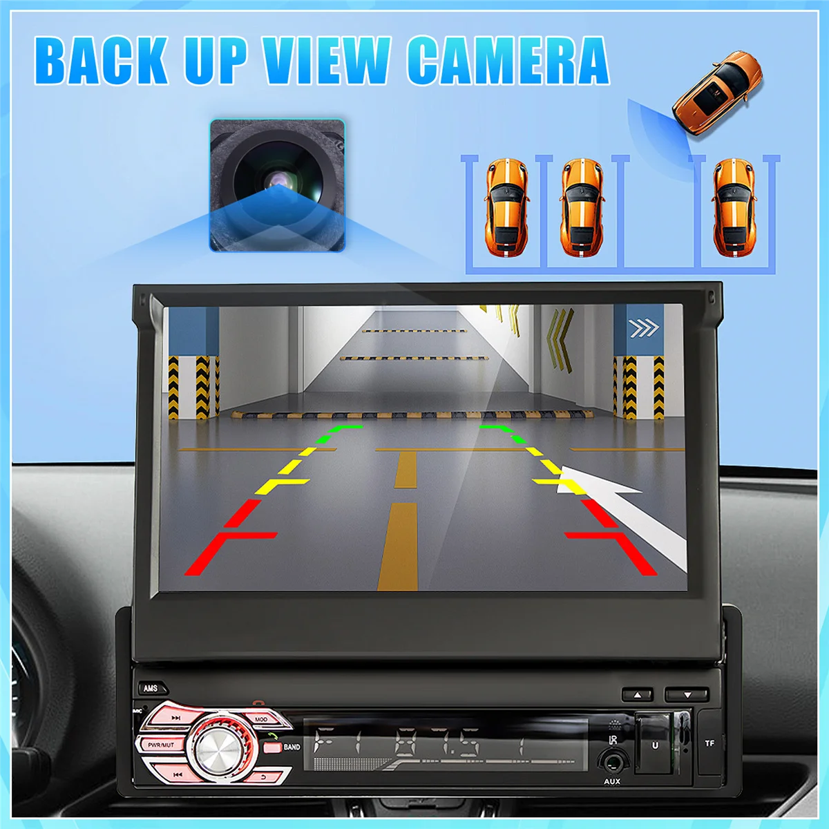 #644P Rear View Backup Camera D2BT-19G490-BC D2BT19G490BB Rear View Camera for Ford Fiesta 2014-