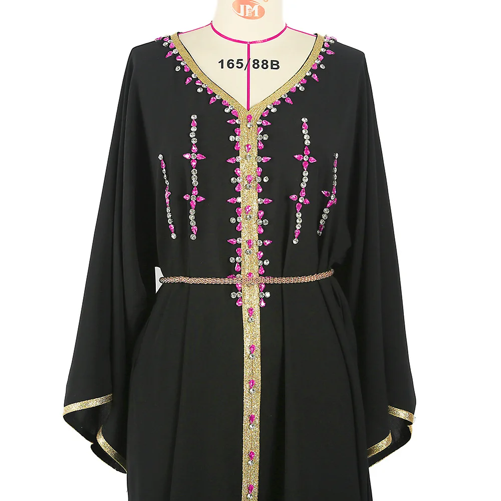 Luxus Diamant Party Kleid für Frauen Robe Muslimischen Abend Abaya Arabischen Oman Dubai Marokkanischen Pakistan Jalabiya Kaftan Ramadan Vestido – Detail 24
