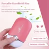 Eyelash Fan Hair Dryer Mini Small Fan Rechargeable Planting False Eyelash Dryer Beauty Neck Fan Rounded Corners Without Leaves 3