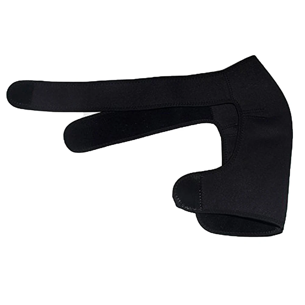 Adjustable black sports shoulder pads for training