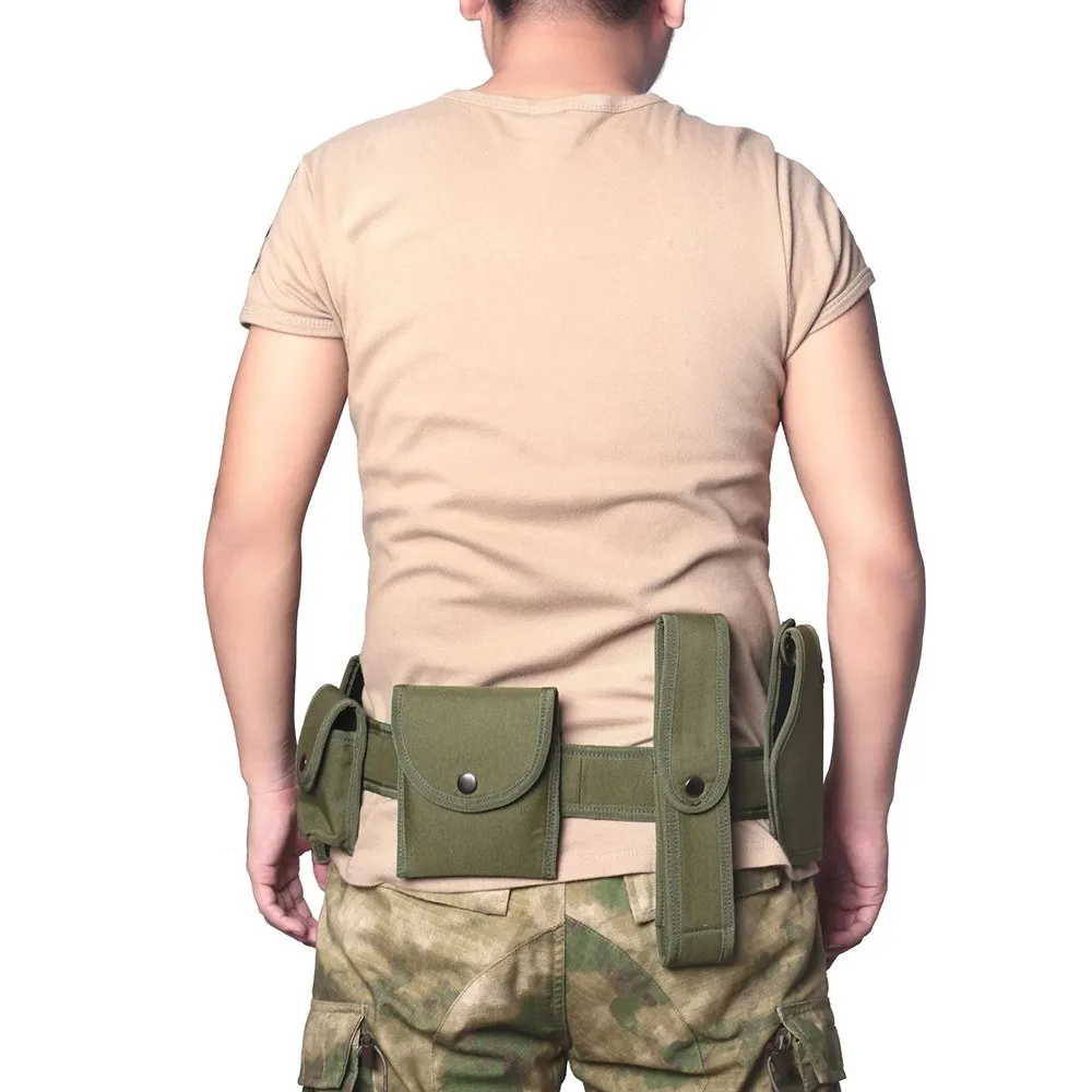 

Outdoor Tactical Belt Law Enforcement Modular Equipment Police Security Military Duty Utility Belt with Pouches Holster Gear
