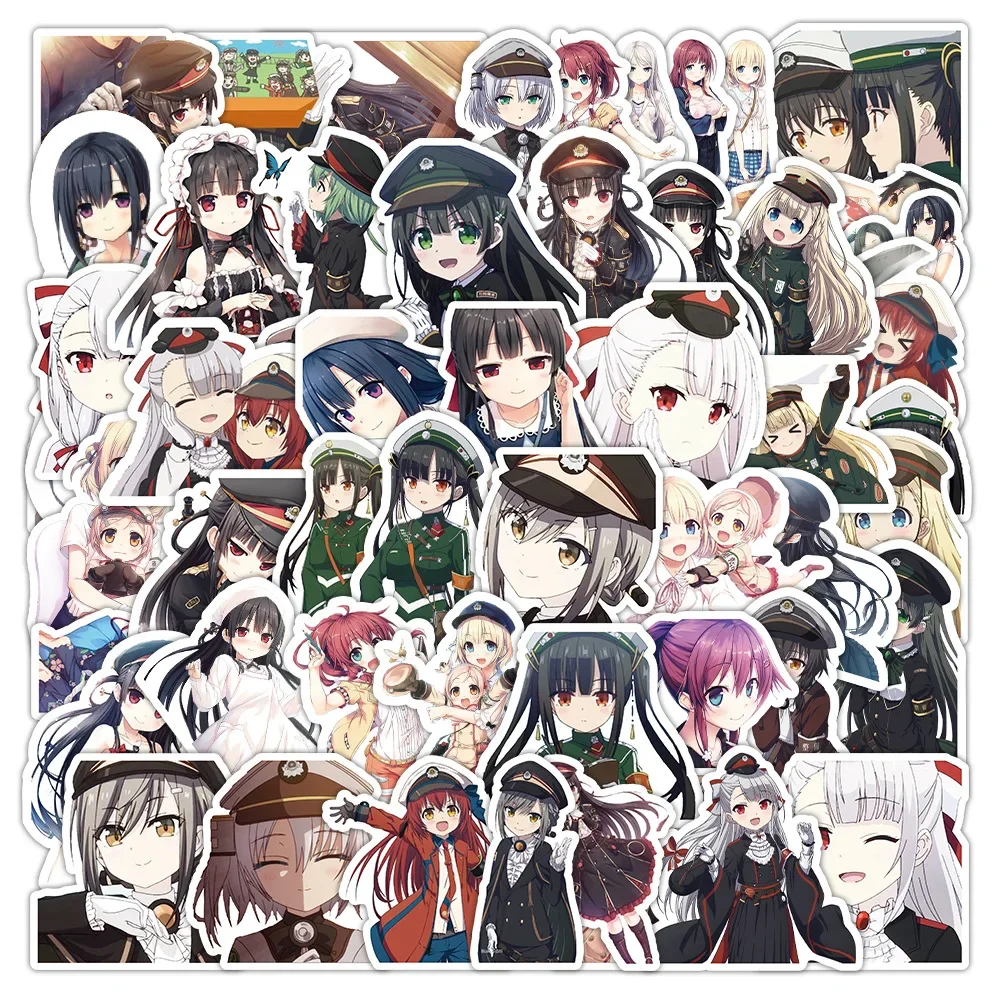 

10/52Pcs Anime Rail Romanesque Decorative Stickers Skateboard Refrigerator Computer Luggage Phone Case Waterproof Kawaii Sticker