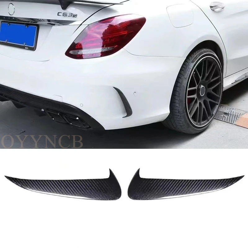 

For Mercedes Benz C-Class W205 4-door C43 C63 AMG 2014 - 2018 2019 Carbon Fiber Rear Side Front Air Outlet Diffuser Spoiler