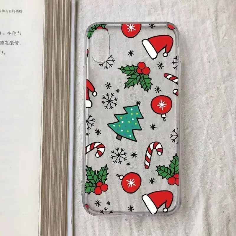 Festive New Year Santa & Reindeer Merry Christmas Phone Case Cover
