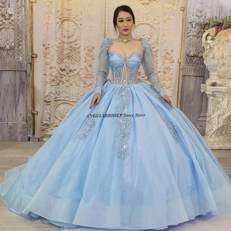 

Женское блестящее платье с длинным рукавом, с оборками