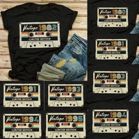 Vintage 1984 40th Retro Cassette T-Shirt Made In 1994 30th Birthday 40 Years Old Gift Idea Classic Graphic Cotton Tees 1