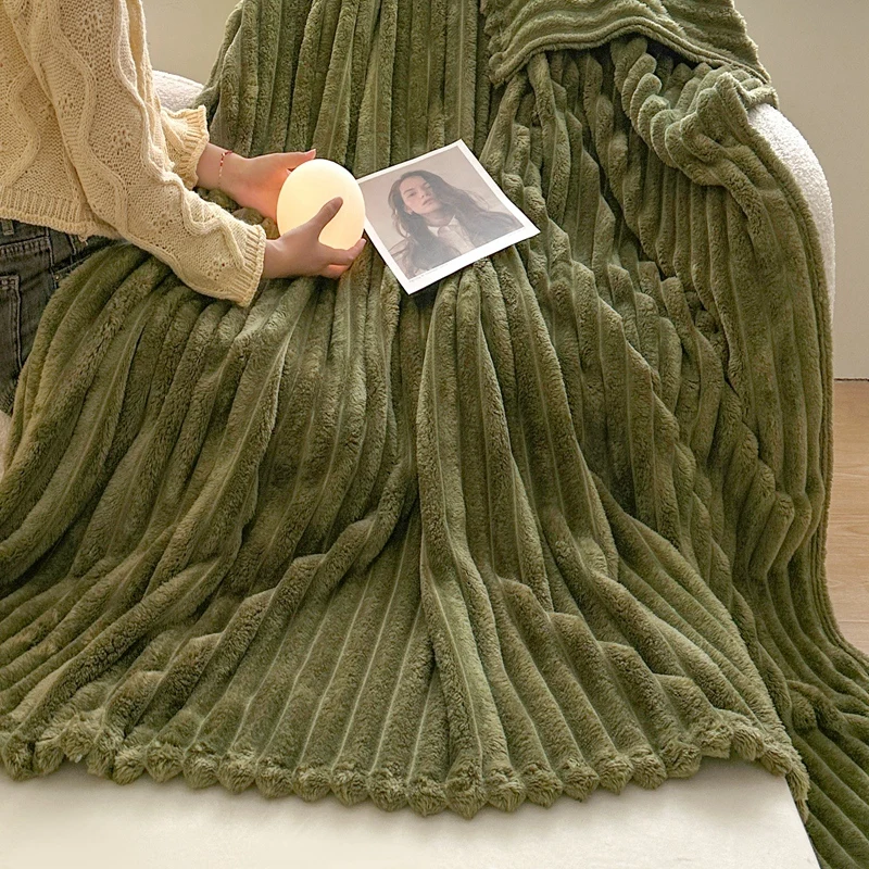 Shaggy Throw Blanket Soft Long Plush Bed Cover Blanket Fluffy Faux