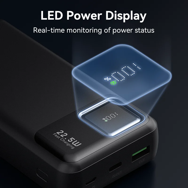 KUULAA 20000mAh Power Bank Portable External Battery 22.5W Fast Charging Portable Charger For iPhone xiaomi redmi poco Powerbank 4