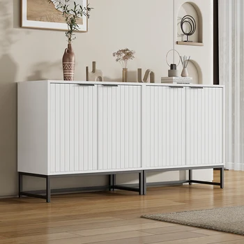 Modern Sideboard Commode with 2 Doors in Vacuum Shaping