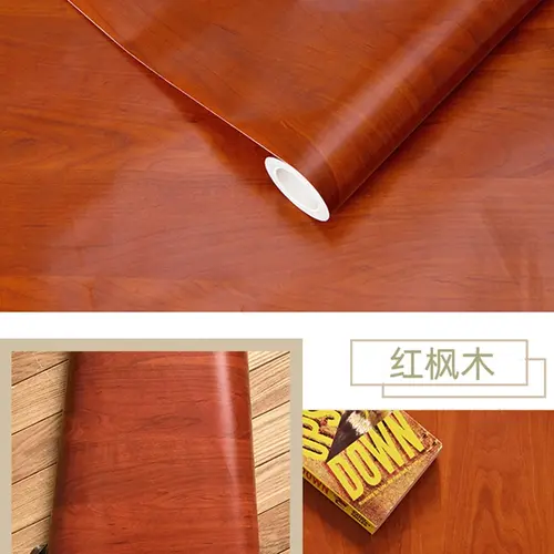 Wood Stripe Vinyl DIY Self Adhesive Waterproof PVC Wallpaper Renovation Cabinets Furniture Wall Sticker Home Decor Sticky Papers - Image 33