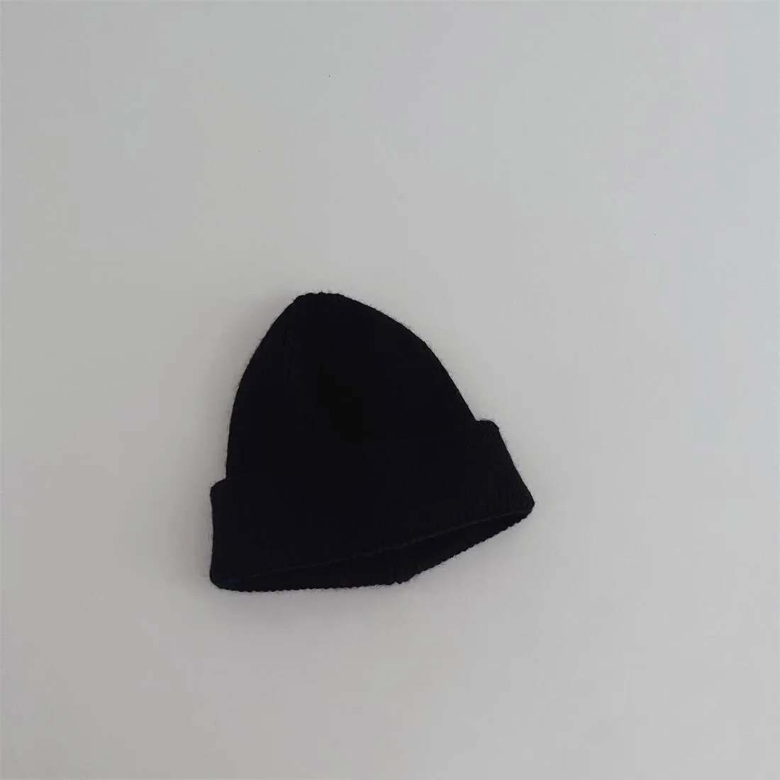 Autumn Winter Knitsuit Boy Girl Children Candy Color Solid Casual Knitted Hat Baby Warm Soft Cotton Cap Kid Fashion Kniting Caps 5