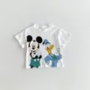 Baby Boys And Girls Short Sleeve T-shirt Mickey Mouse Children's Clothes Printed Cartoon Fashion Boutique Kids Tshirts Tops 5
