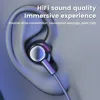 Wireless Earphones Bluetooth 5.2 Neckband Headphones Gaming LED Display HIFI Headset Sports TWS Earbuds With Mic Support TF Card 6