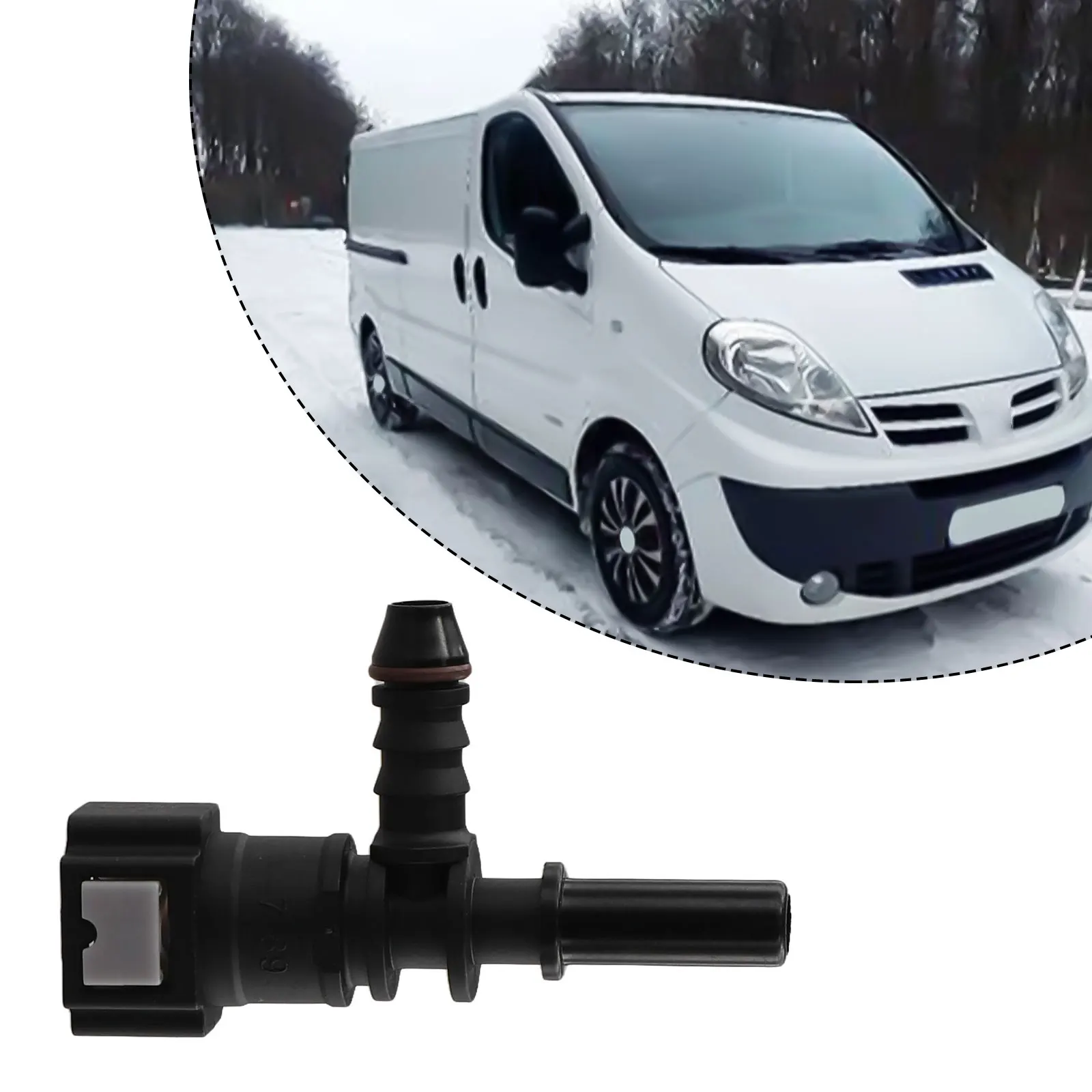 1pcs Tee Connector Car Fuel Hose Diesel Heater Fuel Line T Piece For Vivaro Primastar Trafic Webasto fuel line coupler