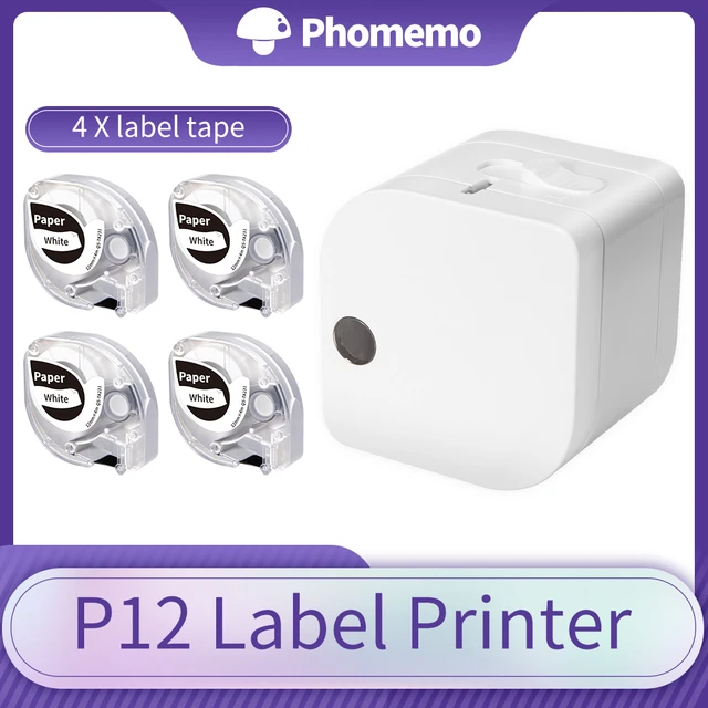 Phomemo Label Makers - Label Maker Machine with Tape P12