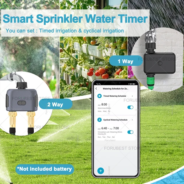 Tuya Smart Zigbee Watering Timer Automatic Drip Irrigation Controller Smart Water Valve Home Garden Automatic Watering System 2