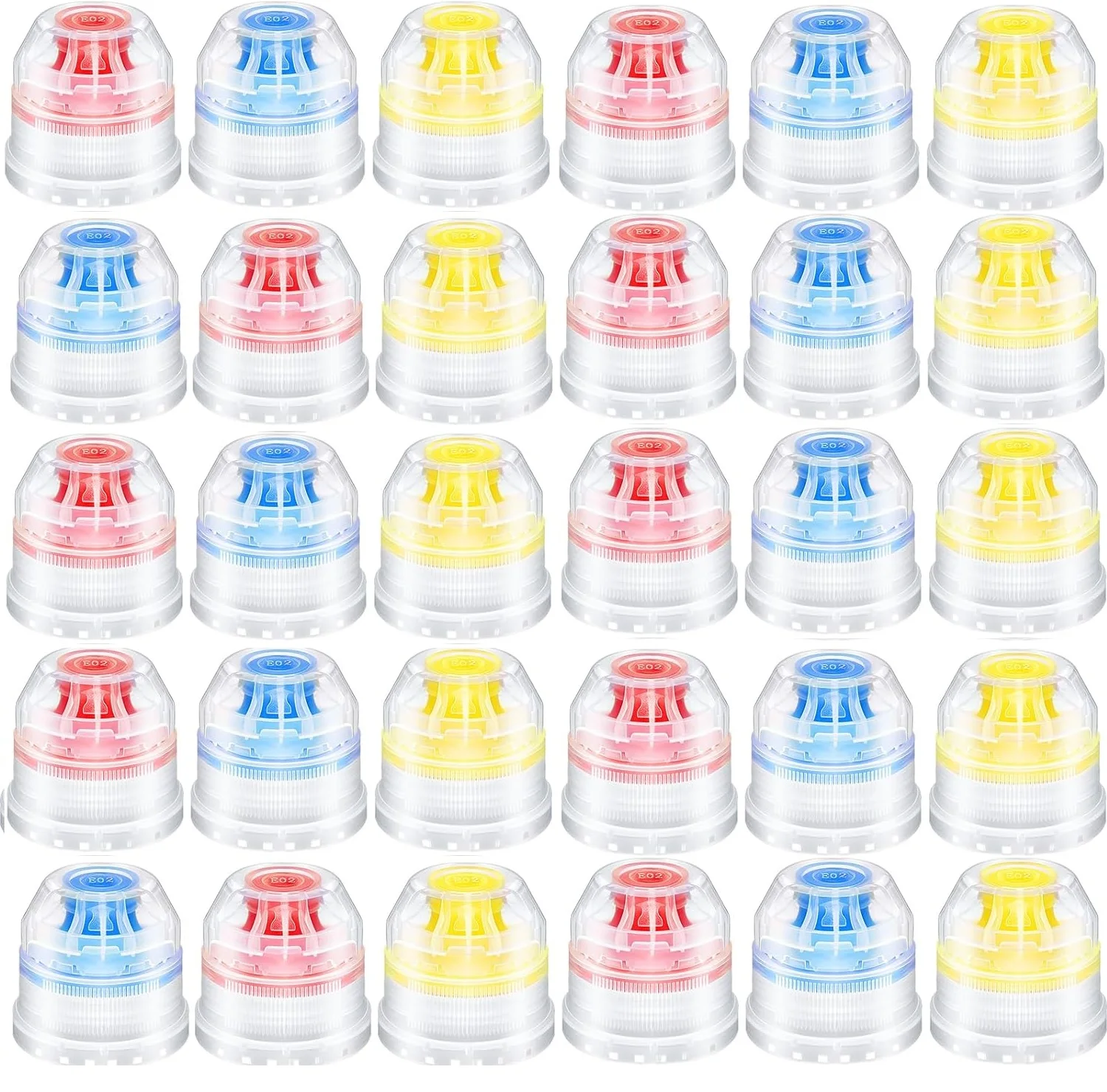 28mm Push Pull Replacement Caps Reusable Soda Twisted Water Bottle Lid for 28 mm Sport Bottle Cap 10Pcs